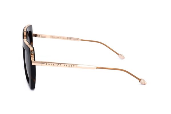 LUNETTE SOLEIL PHILLIPP PLEIN 06Y6  MOD LA HAVANE BRILLANTE ET BRILLANTE – Image 2